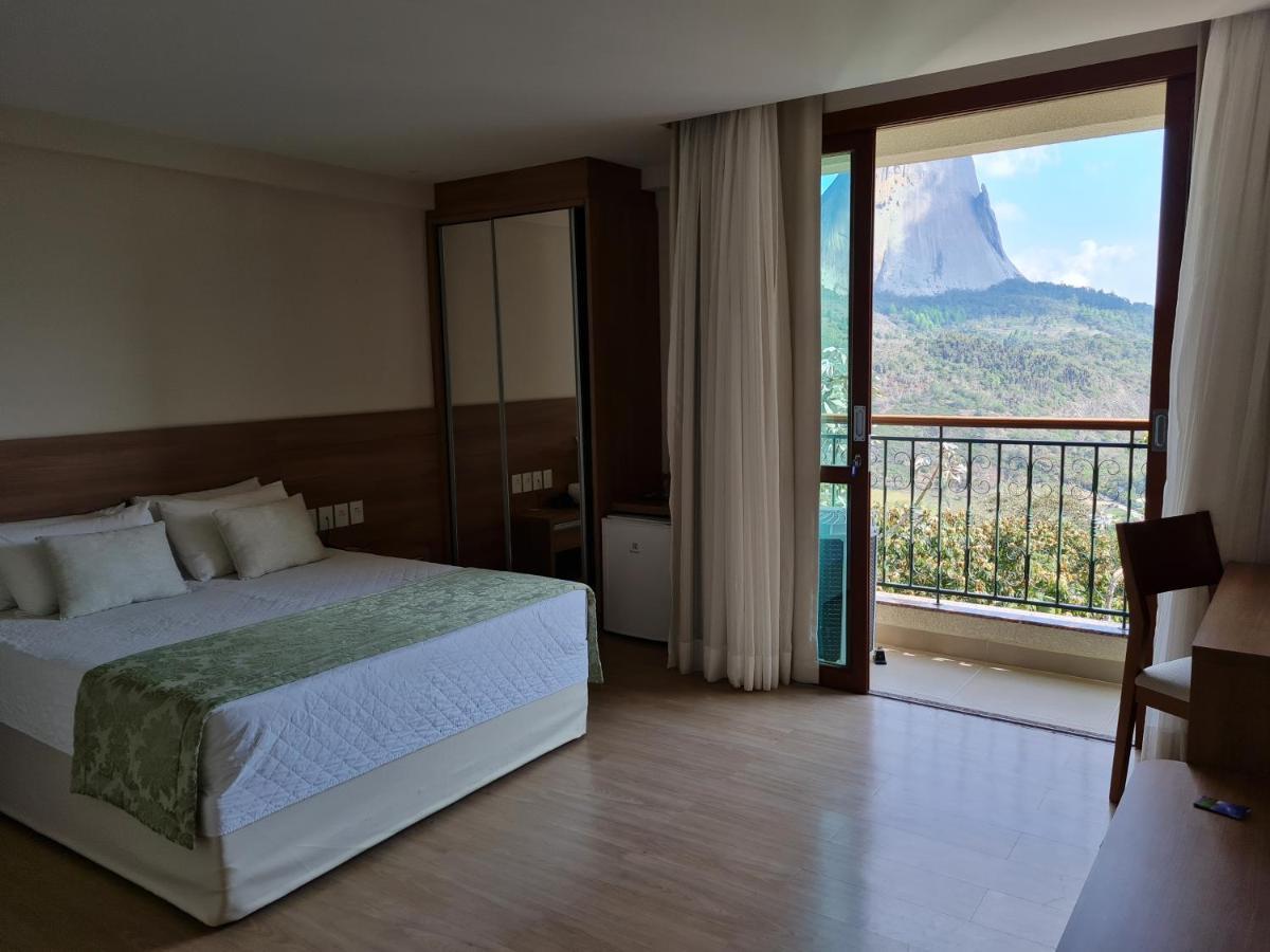 Vista Para Pedra Azul E Tv De 85" 외부 사진
